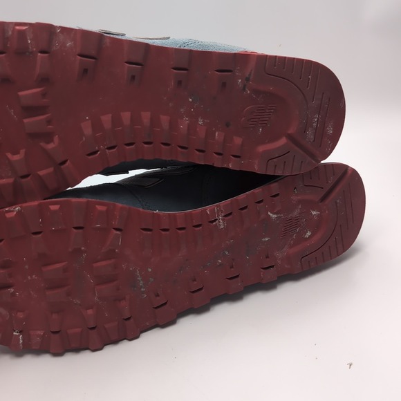 New Balance Men's 574 Classics Grey Royal Suede Shoes Size 12 Red White‎ Blue - Picture 11 of 13